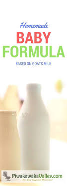 goats milk homemade infant formula recipe