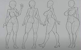 how to draw an anime body step by step