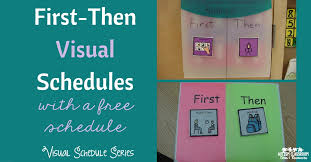 Visual Schedule Series First Then Schedules Freebie
