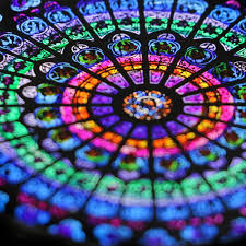 North Rose Window Stained Glass 7 Cm