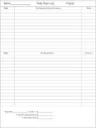 Petty Cash Reconciliation Form Template Daily Register