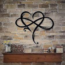 Eternal Love Metal Wall Decor Heart