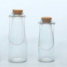 customized glass milk juice bottle