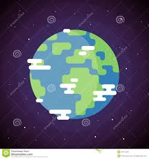 Planet Earth Icon Stock Vector Illustration Of Meridian