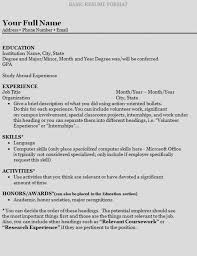 How To Make A Resume For College