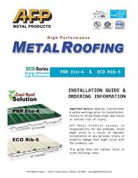 metal roofing install guide