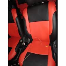 Red Black Faux Leather Designer Car