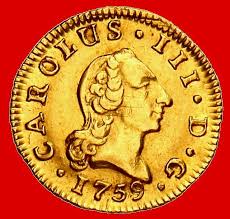 España - Carlos III (1759 - 1788), medio escudo de oro. - Catawiki