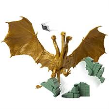 King ghidorah, he is 150 meters tall with a 175 meter wingspan and weighs 70,000 tons. Amazon Com Godzilla King Of The Monsters 6 King Ghidorah Articulated Action Figure With Argo Jet Destructible City Toys Games