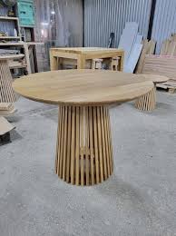 Oak Table Round Dining Table Reclaimed