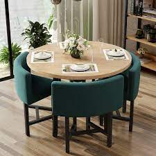 40 Round Wooden Nesting Dining Table