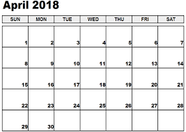 April 2018 Calendar Printable Templates Calendar Office
