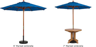 Commerical Market Umbrellas With Wood