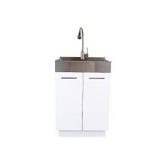 Discover the laundry room inspiration and ideas you need to create a fashionable and functional space. Glacier Bay 24 Inch Ss Front Apron Laundry Cabinet The Home Depot Canada