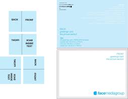 Folded Card Template Photoshop A2 Business Indesign