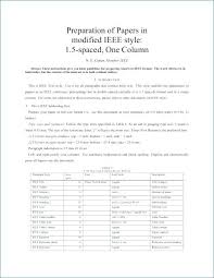 Ieee Format Resume Sample Paper Template Download For Free Fantastic