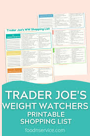 trader joe s weight watchers guide myww