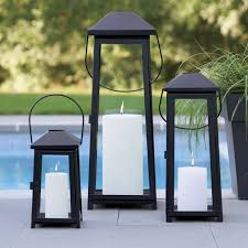 Petaluma Black Metal Candle Lantern 28