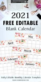 2021 perfect free printable editable 12 month calendar 2021. Free Fully Editable 2021 Calendar Template In Word Calendar Template Monthly Calendar Printable Calendar Printables