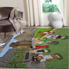 minecraft game area rug carpet