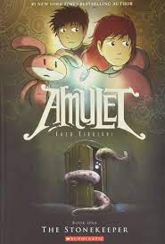Amulet is currently an eight book series of children's graphic novels with a ninth (and final) book on the way. Amulet Bk01 Stonekeeper Amule Kibuishi Kazu Amazon De Bucher