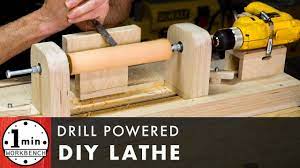 diy drill powered lathe you