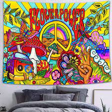 Feasrt Hippie Groovy Tapestry 80x60