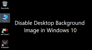 disable desktop background image in