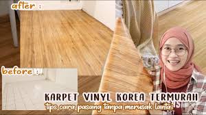 Para arsitek memilih kayu untuk dinding putih. Bedroom Makeover 1 Pemasangan Karpet Vinyl Korea Aesthetic Dan Murah Banget Youtube
