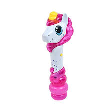 Maxx Bubbles Unicorn Bubble Wand Light Up Bubble Blower Toy With Sounds Outdoor Summer Fun For Kids Party Favor And Great Gift Sunny Days Entertainment Buy Online