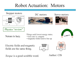 ppt robot actuation motors