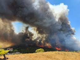 Σε εξέλιξη βρίσκεται πυρκαγιά σε δασική έκταση στο άνω δασκαλείο κερατέας. Mtyr5vft9wyajm