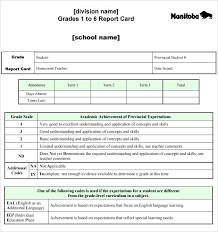 Soccer Report Card Template Download 7 8 Elementary Templates For