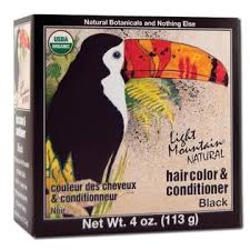 Light Mountain Hair Color Conditioner Black 4 Oz Powder