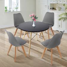 Squre Round Dining Table With 4 Padded