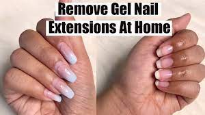 how to remove gel nail extensions at