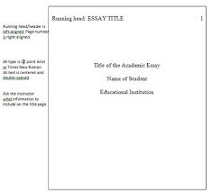 Apa Title Page Template   