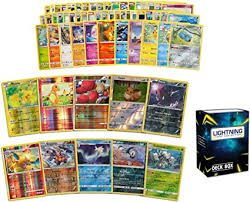 Check spelling or type a new query. Amazon Com 60 Pokemon Card Pack 50 Cards Plus 5 Foil Cards And 5 Foil Rares Comes With A Free Lightning Card Collection Deck Box Toys Games