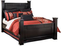 Visit sherman's warehouse clearance center in peoria heights for the lowest prices on overstock mattresses. Shay King Poster Bed In Black Clearance