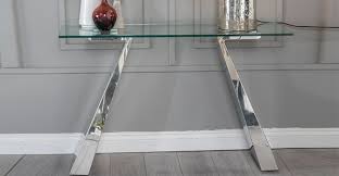 glass console hall tables for your