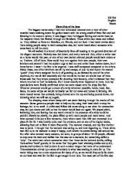 Example Of Narrative Essay About Life Www Moviemaker Com