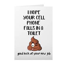 To make sure that you express how you really feel as you move on to greener pastures, here are eight messages that will inspire the way you bid them farewell. Amazon Com Funny Coworker Leaving Card 5 X 7 Blank Inside Folded Card Handmade