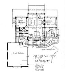 fraser timber frame home floor plan