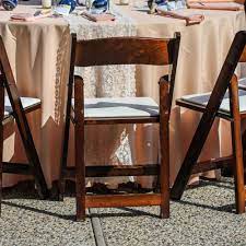 folding padded chair fruitwood a1