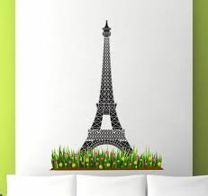 Paris Eiffel Tower With Grass