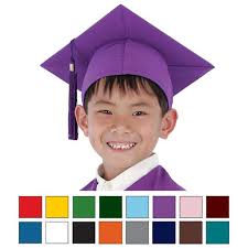 Kids Cloth Matte Graduation Cap Rhyme Universitys