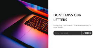 email newsletter with html css