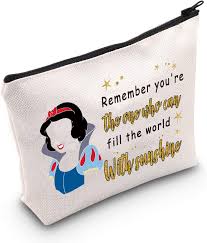 levlo snow white cosmetic make up bag