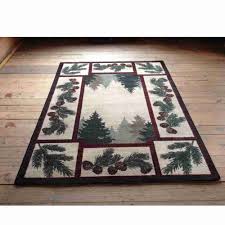 pine forest cabin rugs rustic rug