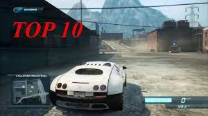 Need For Speed Most Wanted Top 10 Cars - YouTube